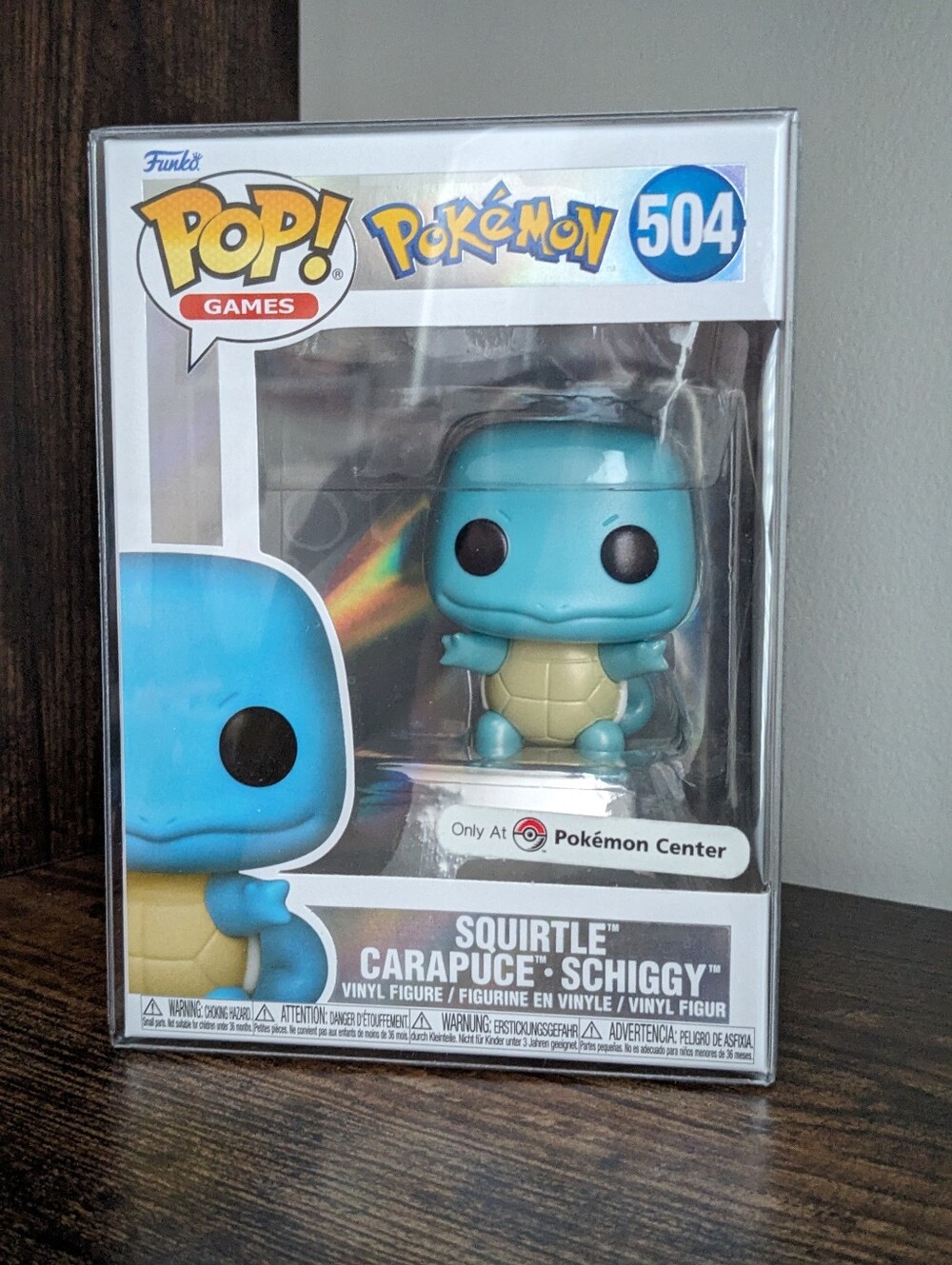 NEW Squirtle Funko POP! Pokemon Center Exclusive Pearlescent Funko Pop 504